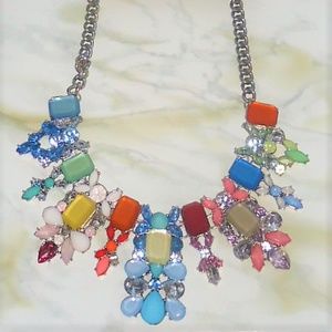 Charlotte Russe Multicolor Jeweled Collar Necklace